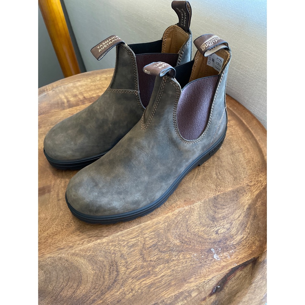 Blundstone 585 Rustic Brown Leather Chelsea Boots Womens AU 6 US 9